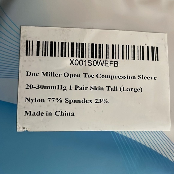 Doc Miller Open Toe Compression Sleeve - Picture 4 of 4
